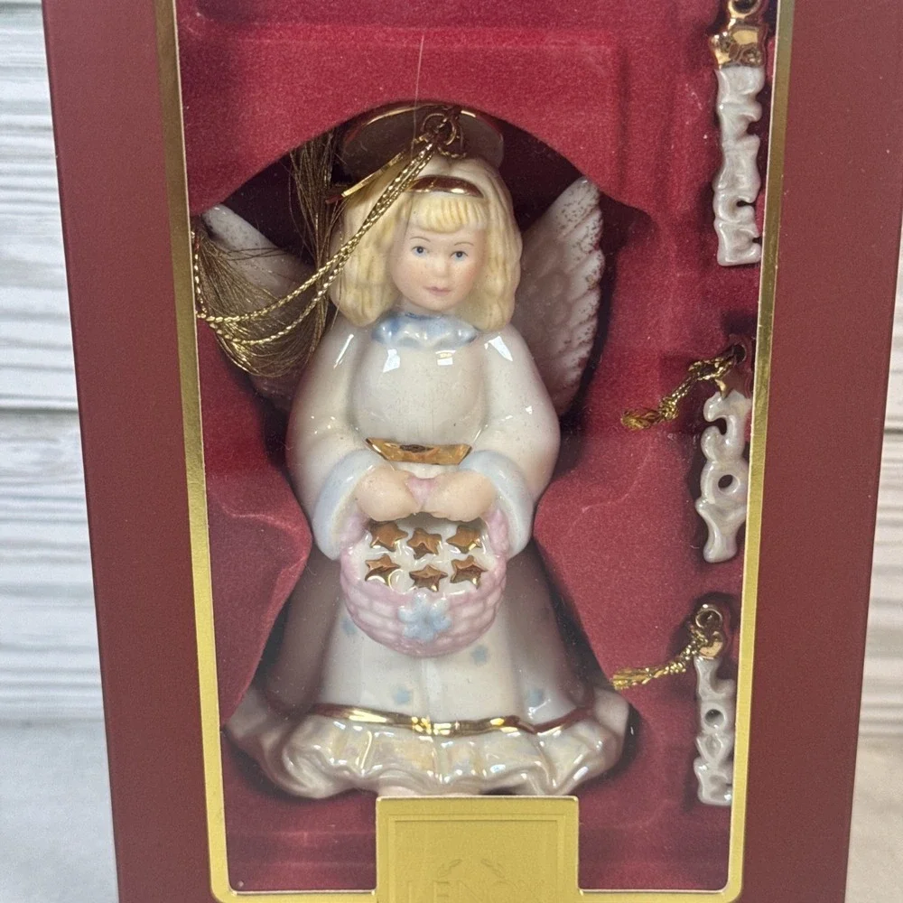 Lenox Starry Sentiments Angel Ornament, EXC/Mint - Never Displayed
